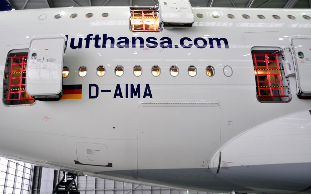 Der erste Airbus A380 der Lufthansa