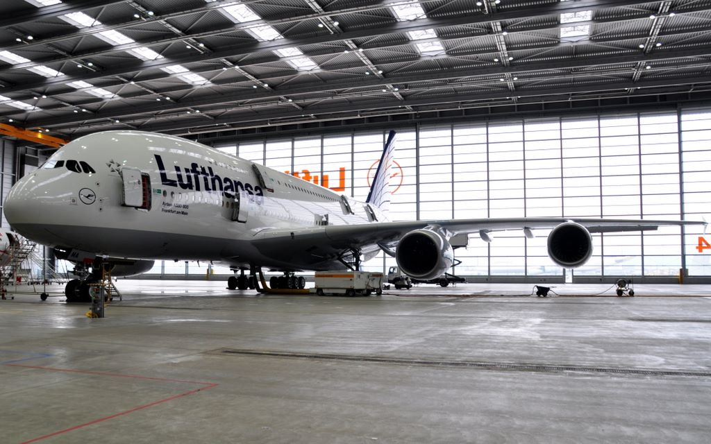 Der erste Airbus A380 der Lufthansa