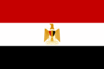 Die Nationalflagge von Ägypten