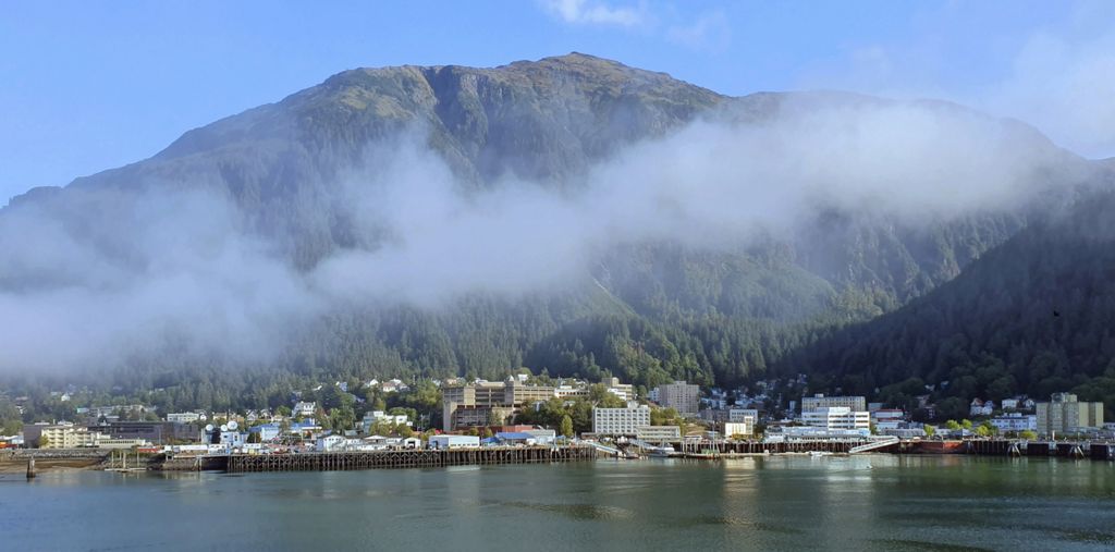 Blick auf Juneau, die Hauptstadt von Alaska