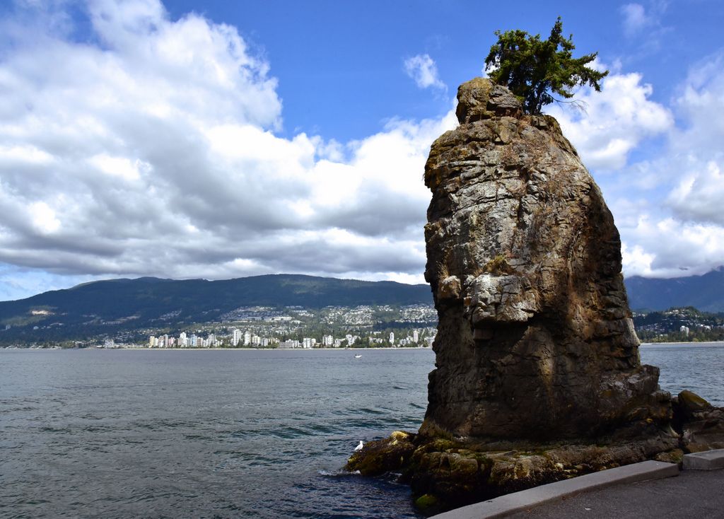 Der Siwash Rock im Stanley Park in Vancouver
