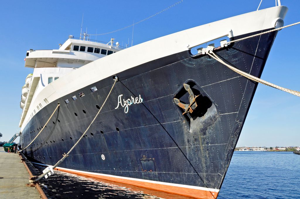 Die MS Azores, ex Völkerfreundschaft, in Norwegen 2014