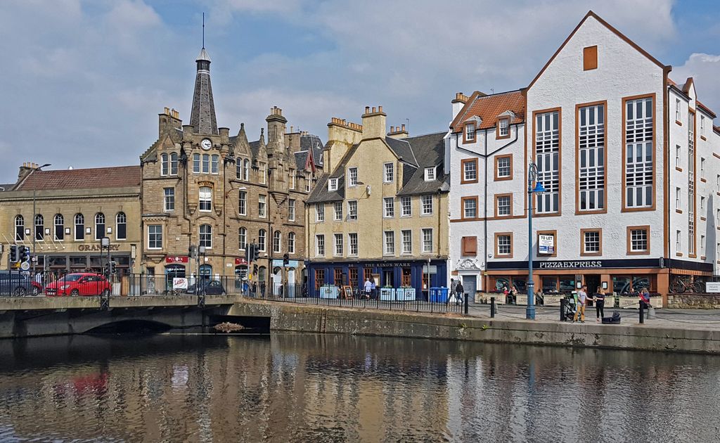 Die Innenstadt von Leith, Schottland