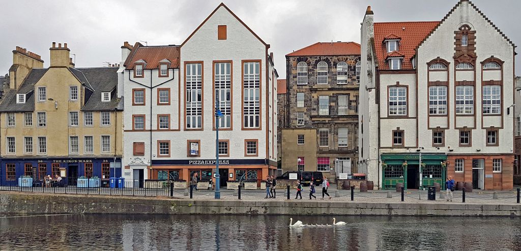 Die Innenstadt von Leith, Schottland