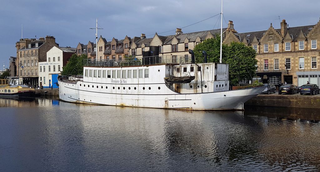 Die Innenstadt von Leith, Schottland