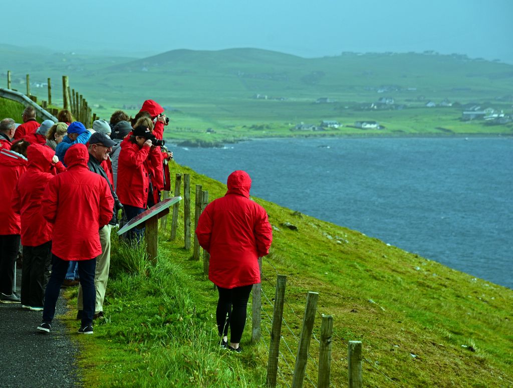 Blick auf Mainland Shetland, Schottland