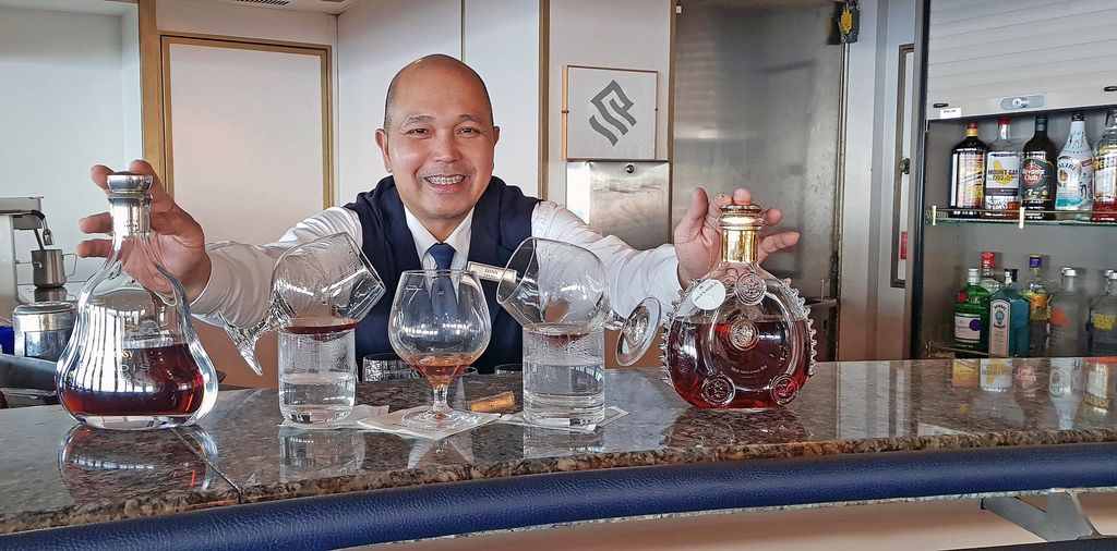 Wie für einen Zinni gemacht: Remy Martin Louis XIII, serviert auf der Silversea Cloud