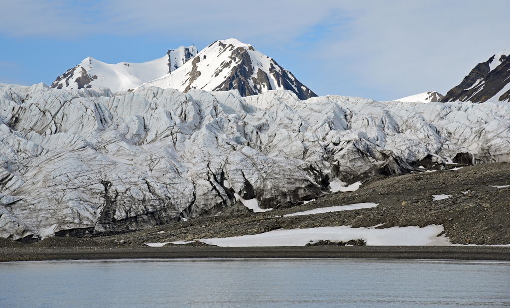 Ein Gletscher bei Alkhornet, Spitzbergen