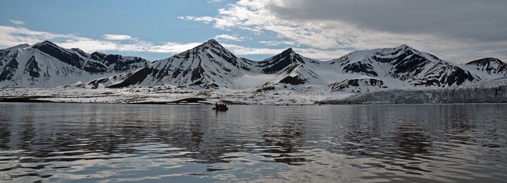 Ein Gletscher bei Alkhornet, Spitzbergen