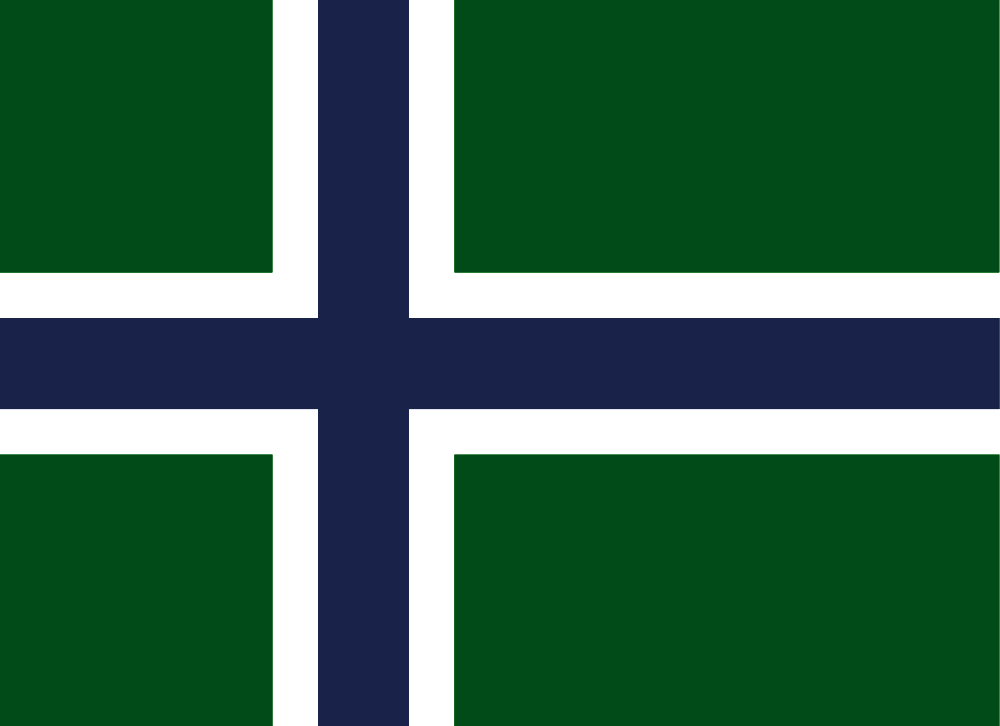 Die Flagge von Spitzbergen