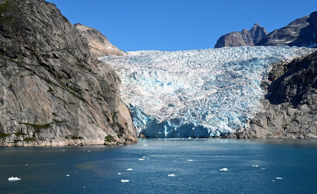 Ein Gletscher im Prins Christian Sund