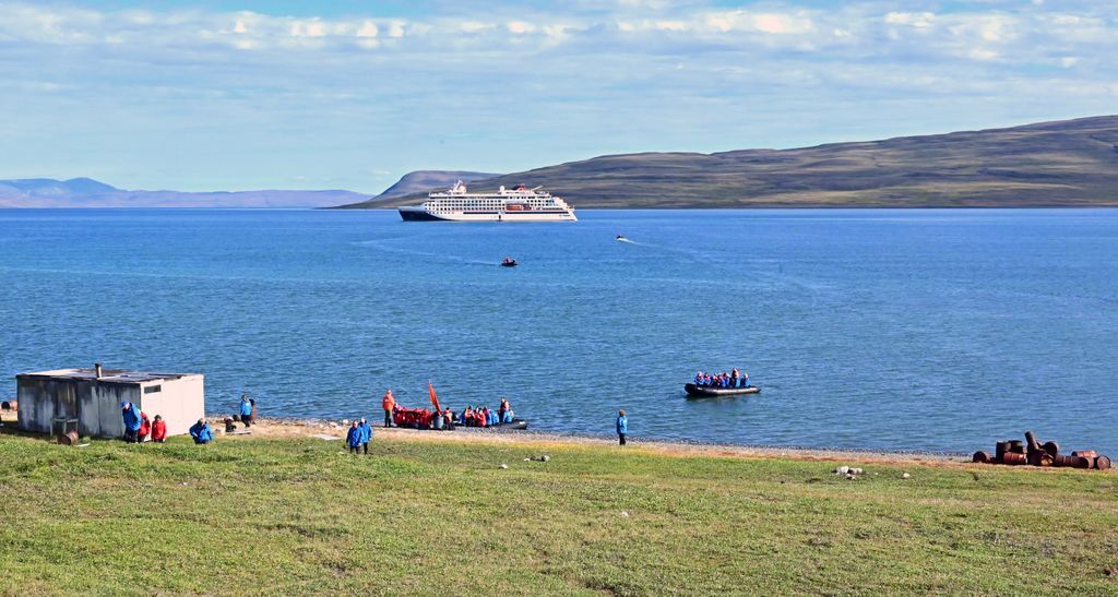 Die Anlegestelle der MS HANSEATIC inspiration im Tay Sound