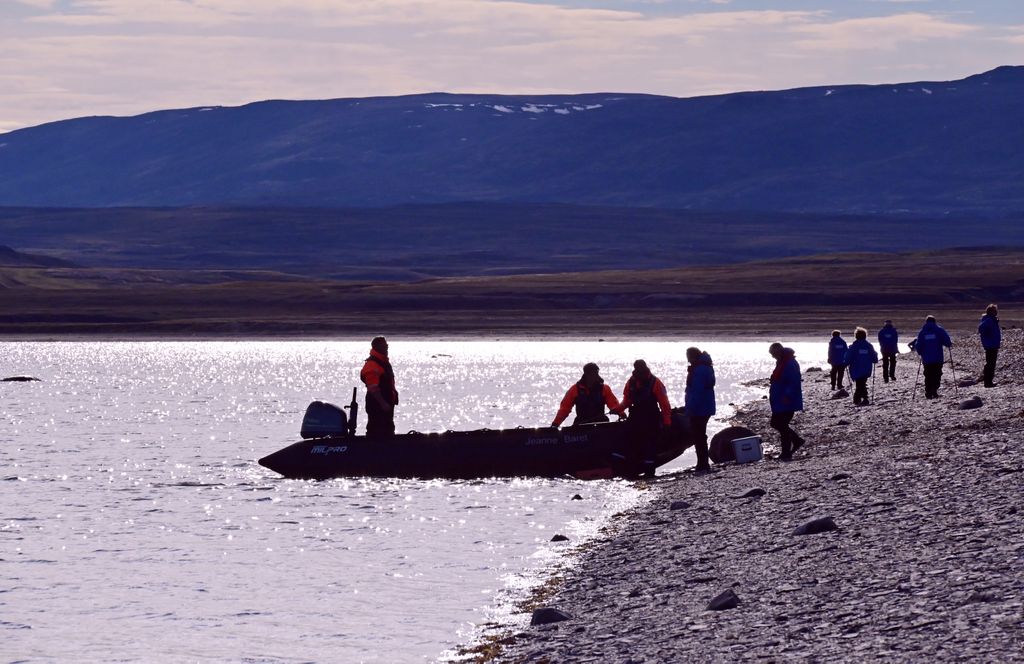 Die Anlegestelle der MS HANSEATIC inspiration im Tay Sound