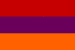 Die Nationalflagge von Armenien