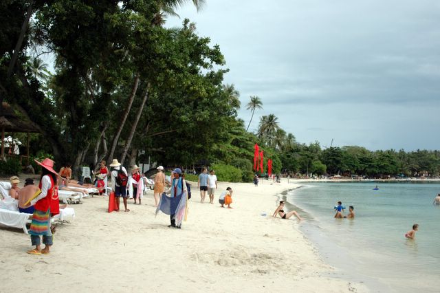 Der Strand am Hotel Amari Reef in Koh Samui