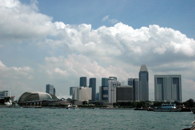 Die Skyline von Singapur