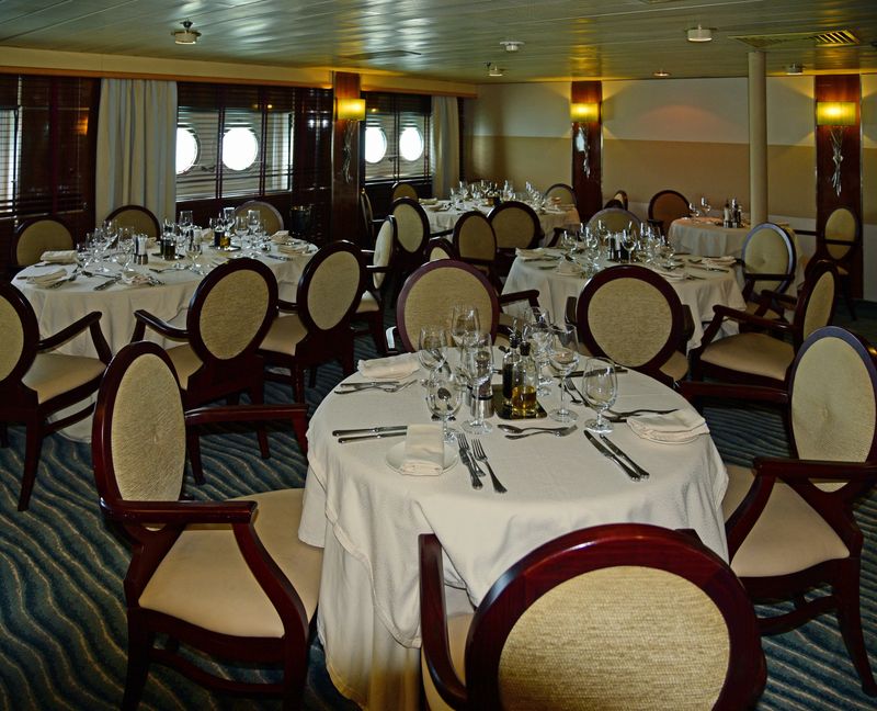 Das Restaurant auf der Silver Discoverer