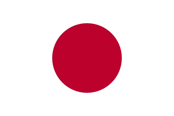 Die Nationalflagge von Japan