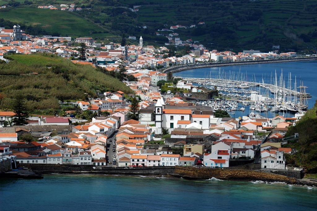 Blick auf Horta / Faial