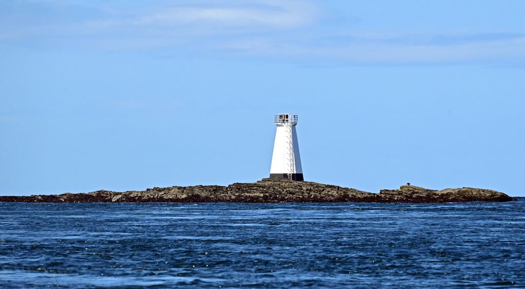 Ein Leuchtturm auf der Calf of Man