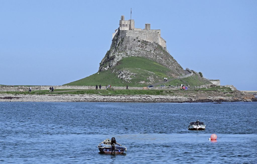 Das Lindisfarne Castle auf Holy Island