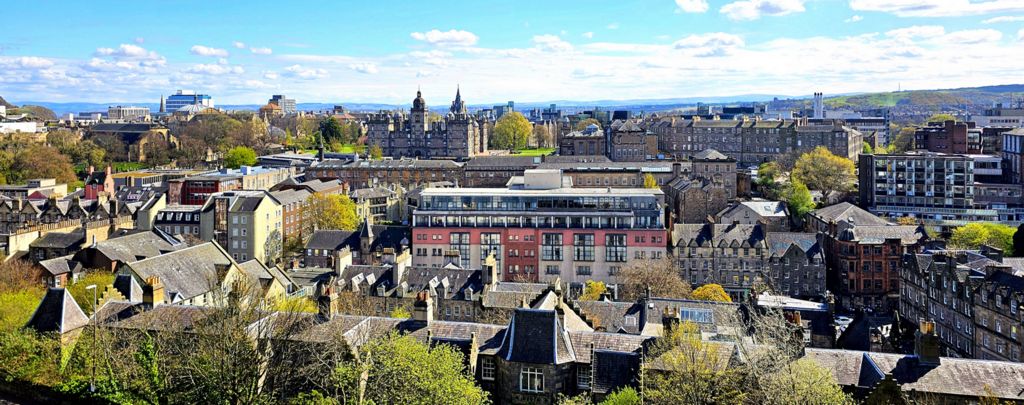 Blick auf Edinburgh