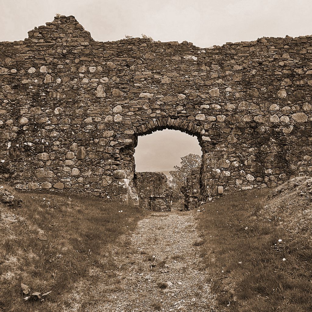 Der Eingang vom Inverlochy Castle in Fort William