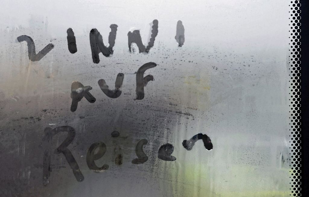 Werbung für „Zinni auf Reisen“ auf der Isle of Man Railway