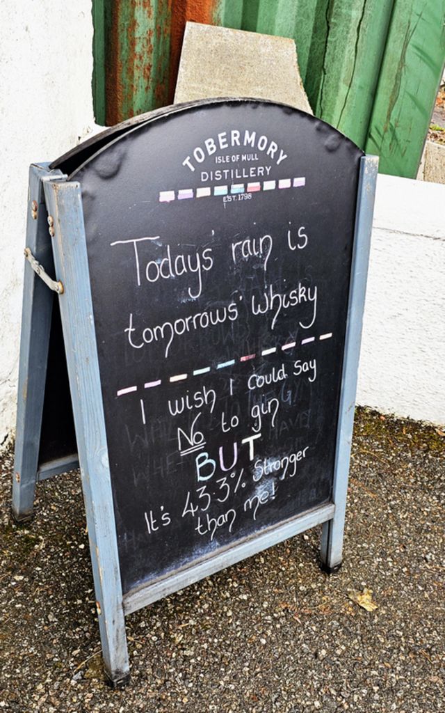 Regen ist gut für den Durst auf der Isle of Mull