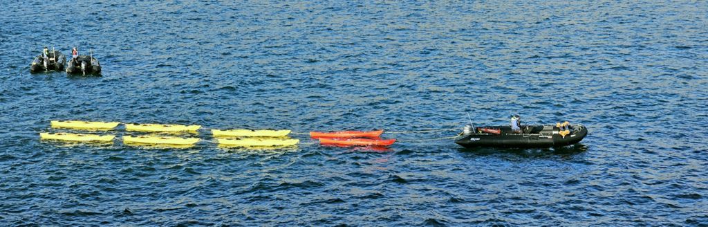 Kajaks für die Tour zu den Shiant Islands