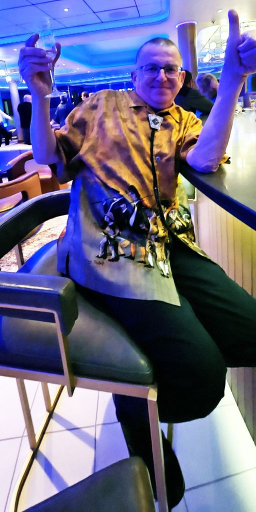 Ein gut gelaunter Zinni auf der Silver Endeavour