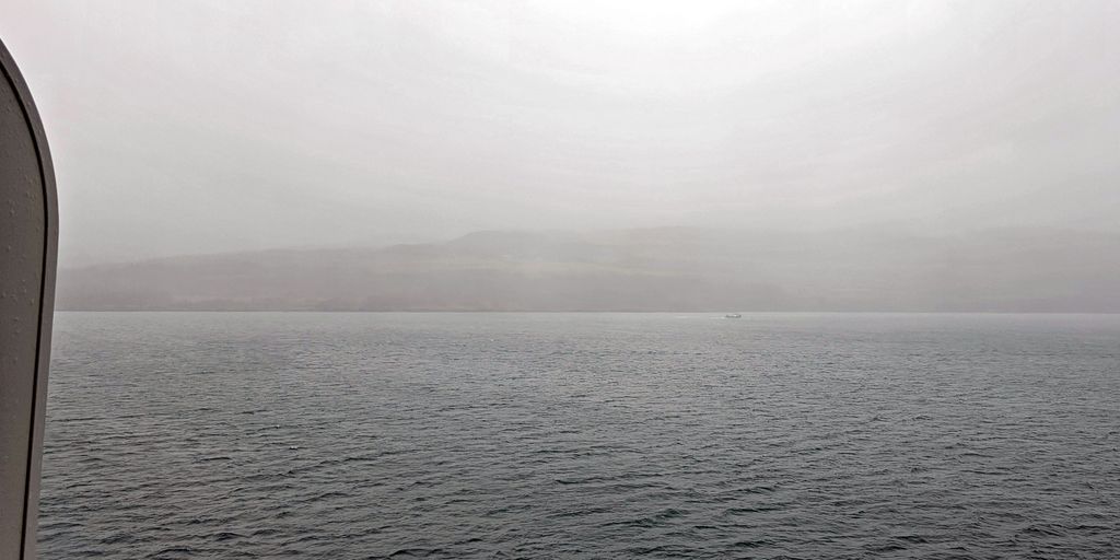Nebel im Sound of Mull