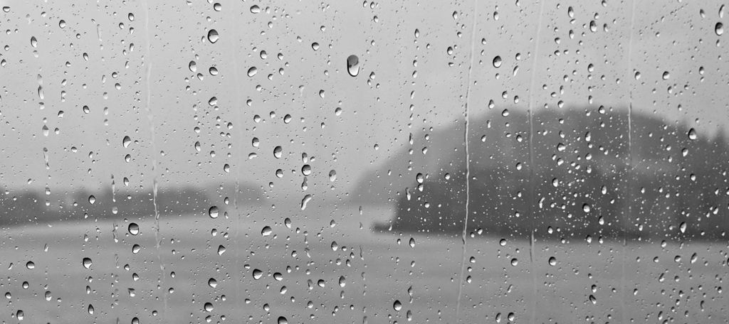 Regen im Sound of Mull