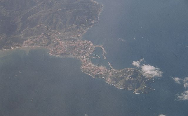 Flug über Gibraltar auf dem Weg nach Dakar