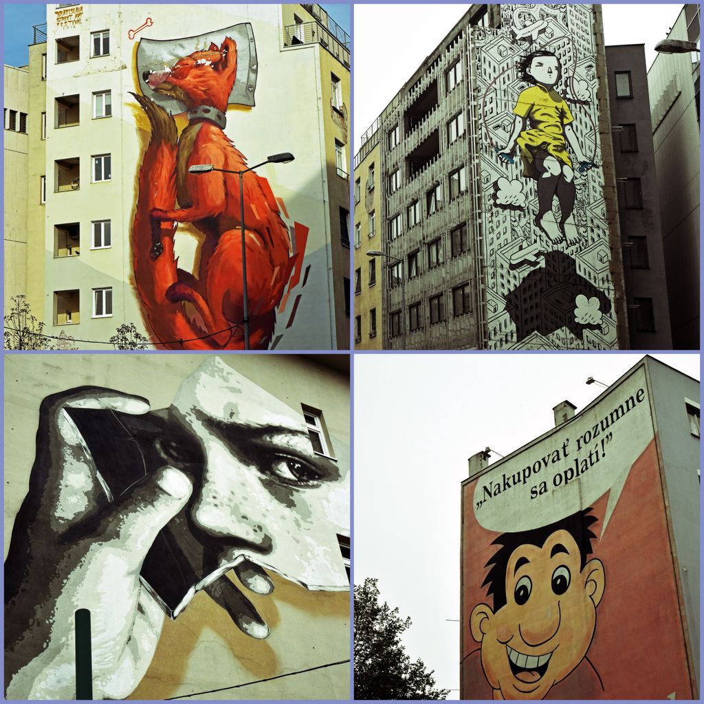 Wandbemalungen in Bratislava