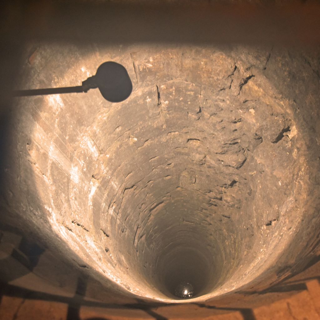 Ein Brunnen in der Burg Bratislava