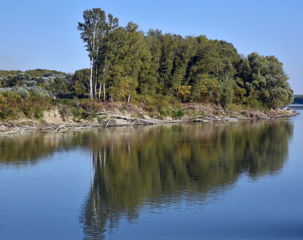 Spiegelungen auf der Donau