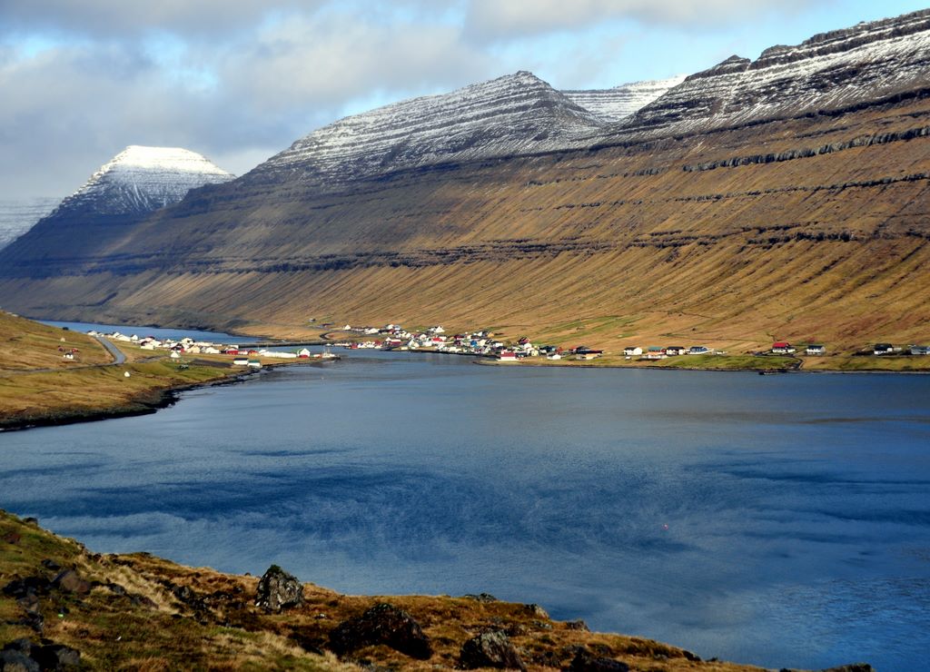 Blick auf Hvannasund, Viðoy