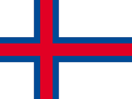 Die Nationalflagge der Faroe Islands