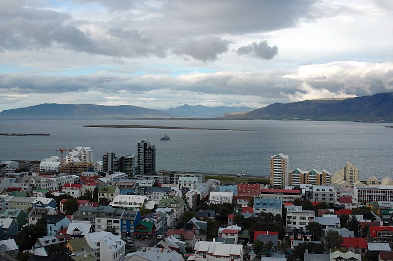 Blick auf Reykjavik