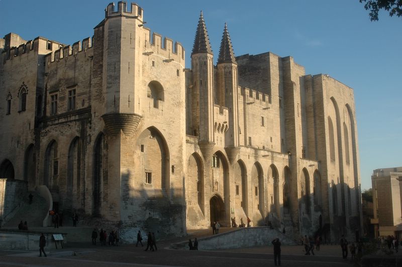 Der Palast der Päpste in Avignon