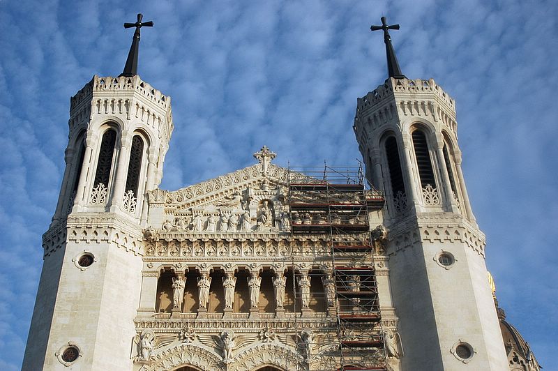 Die Basilique Notre Dame de Fourvière in Lyon