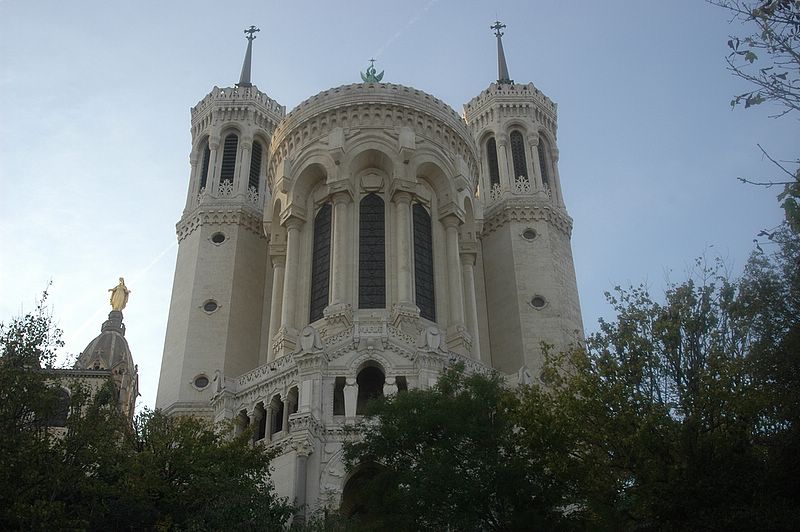 Die Basilique Notre Dame de Fourvière in Lyon