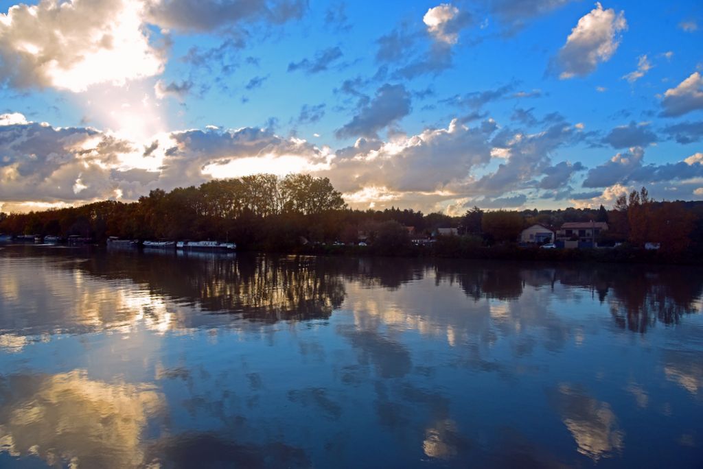 Nach dem Regenende Richtung Avignon