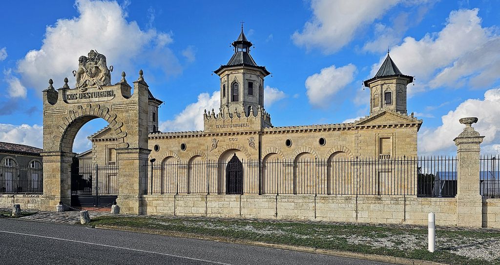 Blick auf das Château Cos d’Estournel