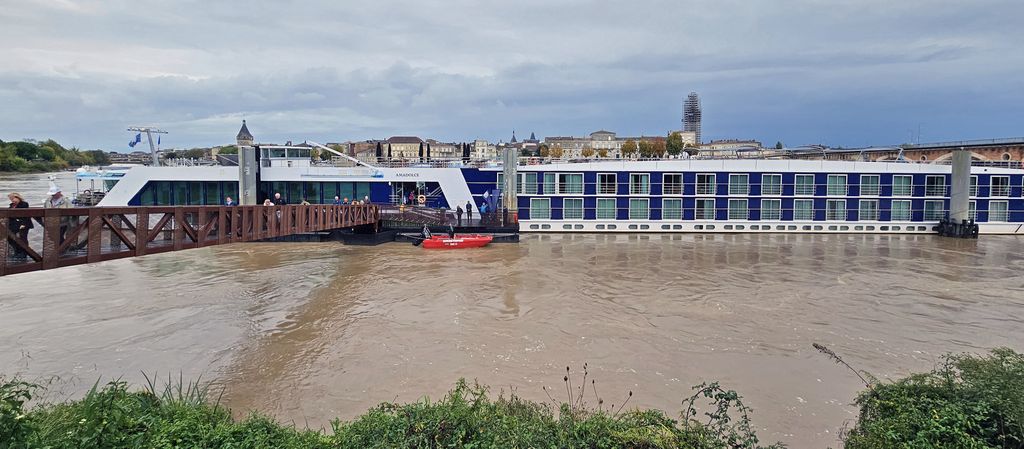 Ankunft der AmaDolce in Libourne