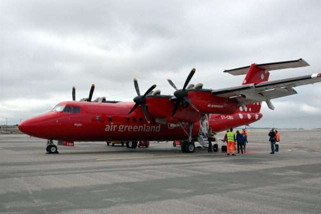 Nach der Landung in Nuuk