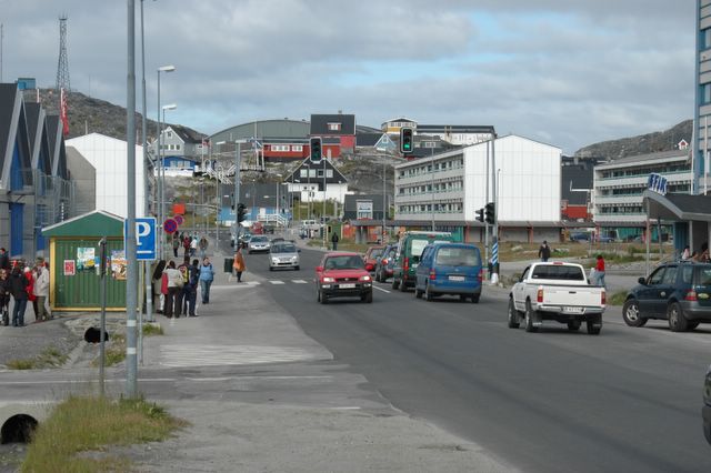 Die einzige Ampel in Grönland