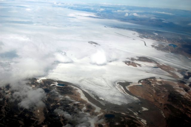 Flug von Nuuk nach Kangerlussaq