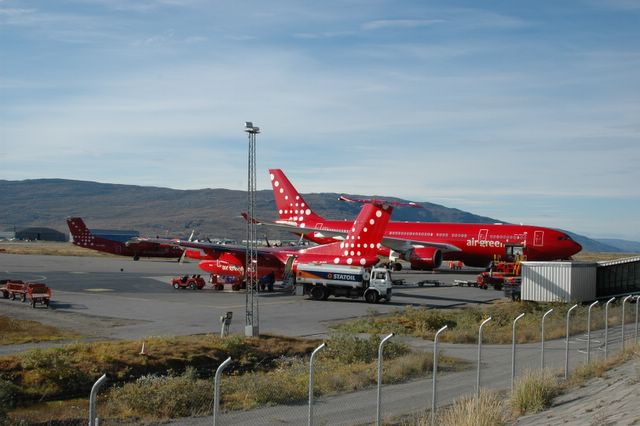 Auf dem Airport Kungerlussaq